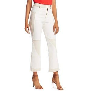 Chloé Patchwork Straight-Leg Jeans